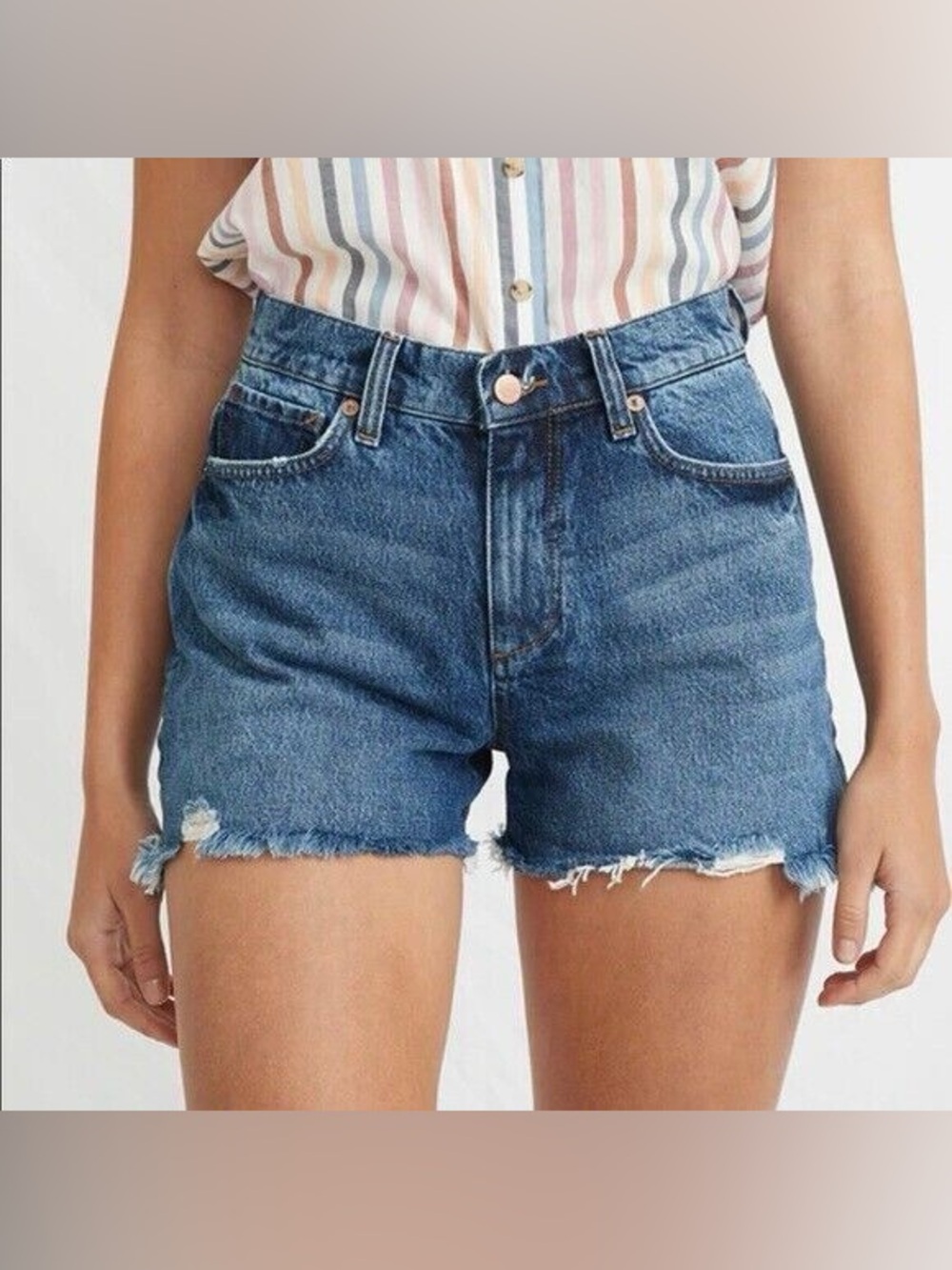 Marine Layer Sasha Denim Cut Off Shorts Size 28